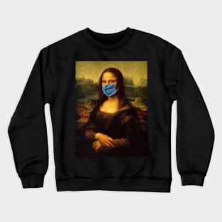 Mona Lisa with a Mask Crewneck Sweatshirt